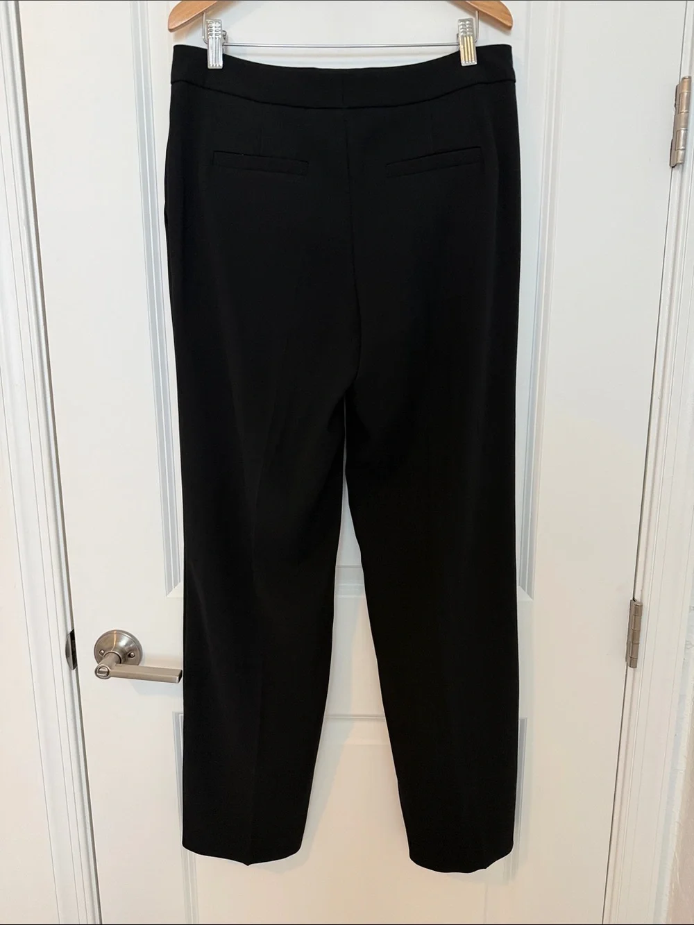 Escada Talika Triacetate Crepe Trousers Black Designer Career Pants EU 36